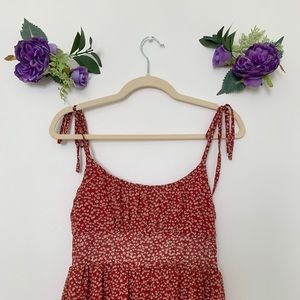 Red Floral Sundress